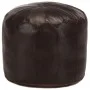 Puf marrón oscuro 40x35 cm cuero auténtico de cabra de , Otomanas - Ref: Foro24-248130, Precio: 120,47 €, Descuento: %