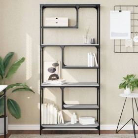 Estantería madera de ingeniería gris Sonoma 81x36x176 cm de , Librerías y estanterías - Ref: Foro24-836226, Precio: 81,54 €, ...