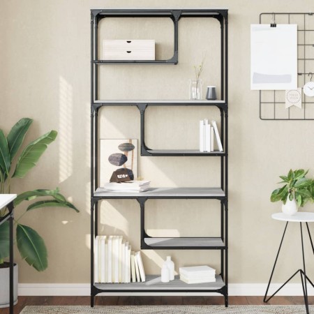 Regal aus technischem Holz in Sonoma-Grau, 81 x 36 x 176 cm von , Bücherregale und Regale - Ref: Foro24-836226, Preis: 81,54 ...