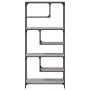 Regal aus technischem Holz in Sonoma-Grau, 81 x 36 x 176 cm von , Bücherregale und Regale - Ref: Foro24-836226, Preis: 81,54 ...