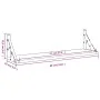Wandregale 2 Einheiten schwarz 60x15x15,5 cm von , Regale und Regale - Ref: Foro24-836323, Preis: 23,86 €, Rabatt: %