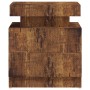 Nachttisch aus geräuchertem Eichenholzwerkstoff, 45 x 35 x 52 cm von vidaXL, Nachttische - Ref: Foro24-326857, Preis: 94,21 €...