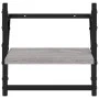 Wall shelves with bars 4 pcs Sonoma gray engineered wood by , Shelves and shelves - Ref: Foro24-836266, Price: 36,58 €, Disco...