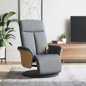 Relax-Massagesessel mit Fußstütze aus hellgrauem Stoff von , Sessel - Ref: Foro24-356533, Preis: 270,89 €, Rabatt: %