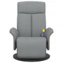 Relax-Massagesessel mit Fußstütze aus hellgrauem Stoff von , Sessel - Ref: Foro24-356533, Preis: 270,89 €, Rabatt: %