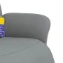 Recliner massage chair with footrest light gray fabric by , Armchairs - Ref: Foro24-356533, Price: 270,89 €, Discount: %