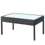 Garden furniture set, 4 pieces, with black synthetic rattan cushions. by vidaXL, Garden sets - Ref: Foro24-42673, Price: 210,...