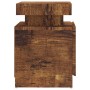 Nachttisch aus geräuchertem Eichenholzwerkstoff, 45 x 35 x 52 cm von vidaXL, Nachttische - Ref: Foro24-326857, Preis: 94,21 €...