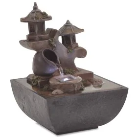 Indoor water fountain with LED light made of polyresin by vidaXL, Fountains and waterfalls - Ref: Foro24-244286, Price: 25,10...