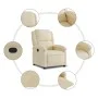 Cream Fabric Recliner by , Armchairs - Ref: Foro24-371760, Price: 204,67 €, Discount: %