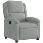 Sillón reclinable de terciopelo gris claro de , Sillones - Ref: Foro24-371797, Precio: 216,65 €, Descuento: %