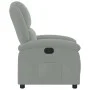 Sillón reclinable de terciopelo gris claro de , Sillones - Ref: Foro24-371797, Precio: 216,65 €, Descuento: %