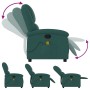 Dark Green Fabric Reclining Massage Chair by , Armchairs - Ref: Foro24-371769, Price: 208,95 €, Discount: %