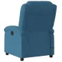 Blue Velvet Reclining Massage Chair by , Armchairs - Ref: Foro24-371818, Price: 231,96 €, Discount: %