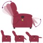 Red wine velvet reclining massage chair by , Armchairs - Ref: Foro24-371813, Price: 250,59 €, Discount: %