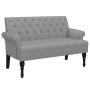 Bank mit hellgrauer Stoffrückenlehne 120x62x75,5 cm von , Banken - Ref: Foro24-372120, Preis: 163,35 €, Rabatt: %