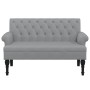 Bank mit hellgrauer Stoffrückenlehne 120x62x75,5 cm von , Banken - Ref: Foro24-372120, Preis: 163,35 €, Rabatt: %