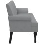Bank mit hellgrauer Stoffrückenlehne 120x62x75,5 cm von , Banken - Ref: Foro24-372120, Preis: 163,35 €, Rabatt: %
