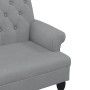 Bank mit hellgrauer Stoffrückenlehne 120x62x75,5 cm von , Banken - Ref: Foro24-372120, Preis: 163,35 €, Rabatt: %