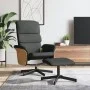 Recliner massage chair with footrest dark gray fabric by , Armchairs - Ref: Foro24-356623, Price: 146,45 €, Discount: %