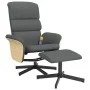 Recliner massage chair with footrest dark gray fabric by , Armchairs - Ref: Foro24-356623, Price: 146,45 €, Discount: %