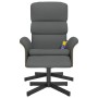 Relax-Massagesessel mit Fußstütze aus dunkelgrauem Stoff von , Sessel - Ref: Foro24-356623, Preis: 147,50 €, Rabatt: %