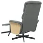 Recliner massage chair with footrest dark gray fabric by , Armchairs - Ref: Foro24-356623, Price: 146,45 €, Discount: %