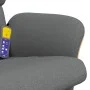 Recliner massage chair with footrest dark gray fabric by , Armchairs - Ref: Foro24-356623, Price: 146,45 €, Discount: %