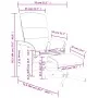 Relax-Massagesessel mit Fußstütze aus dunkelgrauem Stoff von , Sessel - Ref: Foro24-356623, Preis: 146,45 €, Rabatt: %