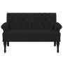 Bank mit schwarzer Stoffrückenlehne 120x62x75,5 cm von , Banken - Ref: Foro24-372122, Preis: 176,76 €, Rabatt: %