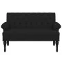 Bench with black fabric backrest 120x62x75.5 cm by , Banks - Ref: Foro24-372122, Price: 182,82 €, Discount: %