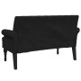 Bank mit schwarzer Stoffrückenlehne 120x62x75,5 cm von , Banken - Ref: Foro24-372122, Preis: 176,76 €, Rabatt: %