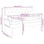 Bench with black fabric backrest 120x62x75.5 cm by , Banks - Ref: Foro24-372122, Price: 182,82 €, Discount: %