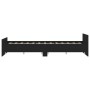 Estructura de cama con cabecero y piecero negro 140x200 cm de , Camas y somieres - Ref: Foro24-3203748, Precio: 122,45 €, Des...