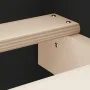 Bed frame with headboard and footboard black 140x200 cm by , Beds and slatted bases - Ref: Foro24-3203748, Price: 120,42 €, D...