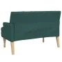 Bench with cushions dark green fabric 113x64.5x75.5 cm by , Banks - Ref: Foro24-372134, Price: 185,65 €, Discount: %
