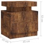 Mesita de noche madera de ingeniería roble ahumado 45x35x52 cm de vidaXL, Mesitas de noche - Ref: Foro24-326857, Precio: 94,2...
