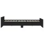 Bed frame with headboard and footboard black 180x200 cm by , Beds and slatted bases - Ref: Foro24-3203769, Price: 154,70 €, D...