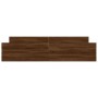 Bed frame with brown oak headboard and footboard 180x200 cm by , Beds and slatted bases - Ref: Foro24-3203774, Price: 170,89 ...