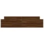 Bed frame with brown oak headboard and footboard 180x200 cm by , Beds and slatted bases - Ref: Foro24-3203774, Price: 176,16 ...