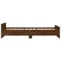 Bed frame with brown oak headboard and footboard 180x200 cm by , Beds and slatted bases - Ref: Foro24-3203774, Price: 176,16 ...