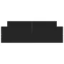 Bed frame with headboard and footboard black 160x200 cm by , Beds and slatted bases - Ref: Foro24-3203762, Price: 128,18 €, D...