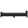 Bed frame with headboard and footboard black 160x200 cm by , Beds and slatted bases - Ref: Foro24-3203762, Price: 128,18 €, D...