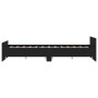 Estructura de cama con cabecero y piecero negro 160x200 cm de , Camas y somieres - Ref: Foro24-3203762, Precio: 128,62 €, Des...