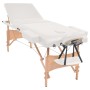 Klappbare Massageliege 3 Zonen 10 cm Dicke weiß von vidaXL, Massageliegen - Ref: Foro24-110152, Preis: 261,01 €, Rabatt: %