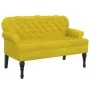 Bank mit gelber Samtrückenlehne 119,5 x 64,5 x 75 cm von , Banken - Ref: Foro24-372162, Preis: 186,21 €, Rabatt: %