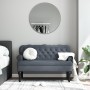 Bank mit dunkelgrauer Samtrückenlehne 119,5 x 64,5 x 75 cm von , Banken - Ref: Foro24-372157, Preis: 179,19 €, Rabatt: %