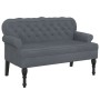 Bank mit dunkelgrauer Samtrückenlehne 119,5 x 64,5 x 75 cm von , Banken - Ref: Foro24-372157, Preis: 179,19 €, Rabatt: %