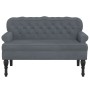 Bank mit dunkelgrauer Samtrückenlehne 119,5 x 64,5 x 75 cm von , Banken - Ref: Foro24-372157, Preis: 179,19 €, Rabatt: %