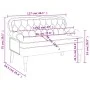 Bank mit Rückenlehne aus rotem Samt, 119,5 x 64,5 x 75 cm von , Banken - Ref: Foro24-372160, Preis: 192,24 €, Rabatt: %